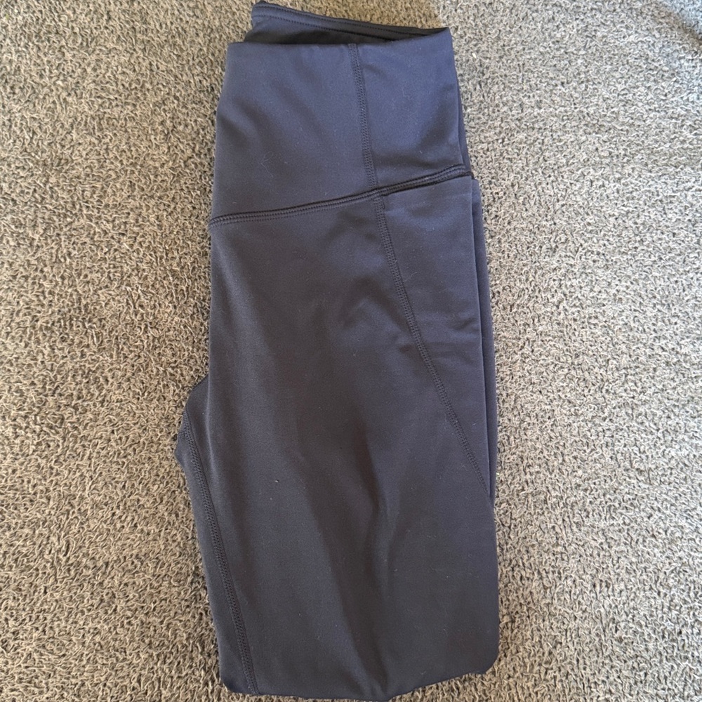Zella Studio Luxe High Waist Pocket 7/8 leggings, navy sapphire, small